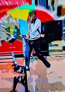 Déšť ve městě