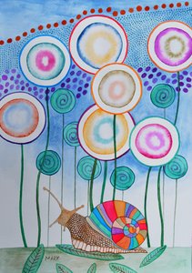 Svět pana Schneckeho od Marys Watercolors