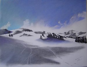 Savoie únor 30x40 od Simon Fletcher