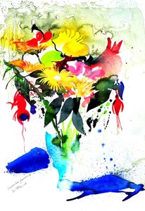 November Flowers II 56x36 od Simon Fletcher