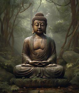 Duchovní buddhistické dekorace, klidné meditace, nástěnné umělecké výtisky na vyžádání od F. Abderrahim