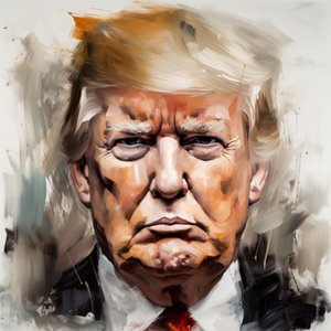 Portrétní malba Donalda Trumpa na prodej, Zarámovaná zeď Dekorace od F. Abderrahim