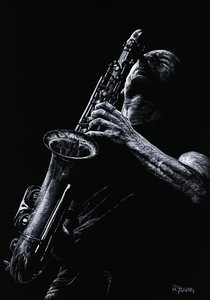 Eklektický saxofon od Richard Young