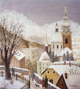 Festungsgasse v zimě