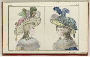 Cabinet des Modes nebo New Modes, 1. srpna 1786, pl. III