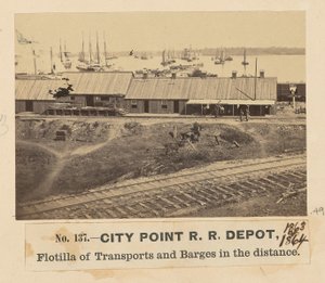 Železniční depo City Point od A.J. Russell