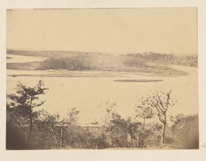 Pohled na řeku Appomattox od Point of Rocks od A.J. Russell