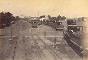 č. 189. Maryland Avenue Depot, Washington, D.C., s motory vyslanými z Alexandrie pro jistotu.