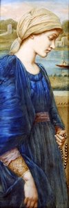 Flamma Vestalis podle sira E. C. Burne-Jonese, kolem roku 1890 (akvarel na slonovině)