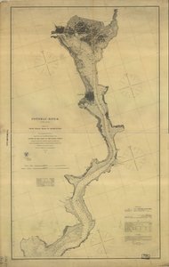 Řeka Potomac (ve čtyřech listech): List č. 4, z Indian Head do Georgetownu od A. D. United States Coast Survey; Bache