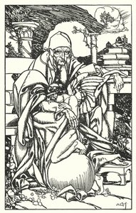 Ilustrace k Tennysonovu dílu In Memoriam (rytina) od A. Garth Jones