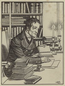 Ilustrace k The Essays of Elia od Charlese Lamba (litho) od A. Garth Jones