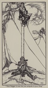 Ilustrace k The Essays of Elia od Charlese Lamba (litho) od A. Garth Jones