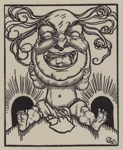 Ilustrace k The Essays of Elia od Charlese Lamba (litho) od A. Garth Jones