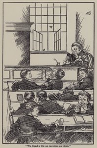 Ilustrace k The Essays of Elia od Charlese Lamba (litho) od A. Garth Jones