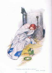 Cordelie skončila svůj život ve vězení (Král Lear), z Příběhů ze Shakespearovy hospody. od Ward Lock & Co Ltd