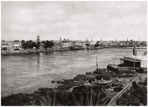 Moderní Bagdád, město chalífů, Irák 1925 od A. Kerim