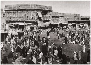 Trh Market al Dijaj, Basra, Irák, 1925.