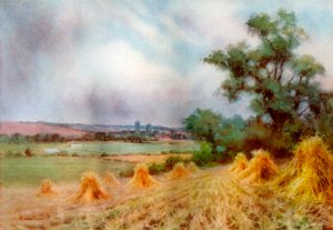 Canterbury ze Sturry Wood, Kent, 1924-1926. od A Montague Rivers