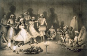 Dance of Nautch Girls, hospoda. 1858.