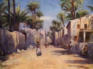 Elche, A Street (barevné lito)