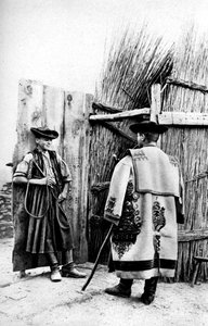 Král pastevců a jeho obydlí, Maďarsko, 1922.