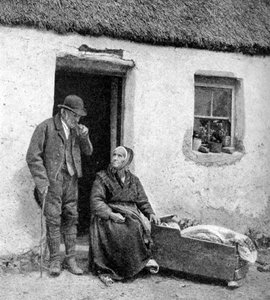 Čekání na lékaře v odlehlém Galway, Irsko, 1922.