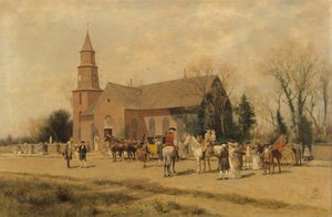 Old Bruton Church, Williamsburg, Virginia, v době lorda Dunmorea, 1893. od A. Wordsworth Thompson