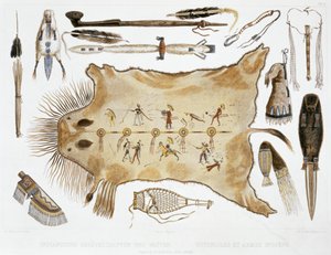 „Indické náčiní a zbraně“, 1843 od A Zschokke