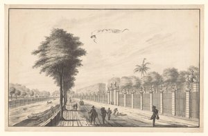 The Post Rijswijk při pohledu z Noordwijku Rijswijk (název na objektu) od A. de Nelly (attributed to)