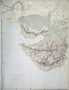 Mapa západní Indie, 1816