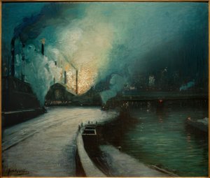 Industrieszene, Pittsburgh od Aaron Henry Gorson