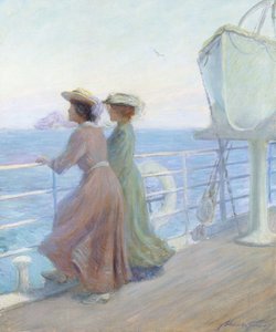 Nearing Home, cca 1905 (olej na plátně)