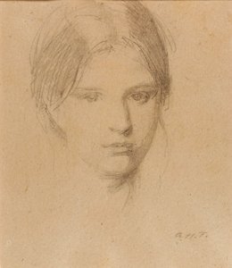 Portrét umělcovy dcery Marie od Abbott Handerson Thayer