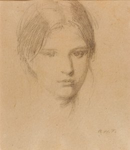 Portrét umělcovy dcery Mary od Abbott Handerson Thayer