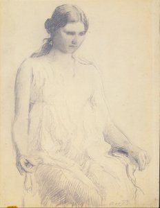 Studie mladé ženy od Abbott Handerson Thayer