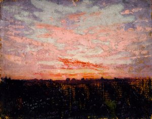 Východ nebo západ slunce, studie ke knize Skrývání zbarvení v živočišné říši od Abbott Handerson Thayer