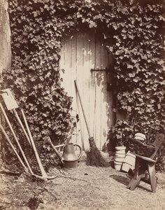 Porte de ferme de Marlotte (Dveře se zahradním náčiním), c. 1860 (foto)