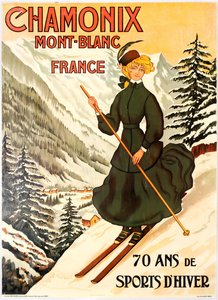 Chamonix Mont Blanc 70 let zimních sportů. od Abel Faivre