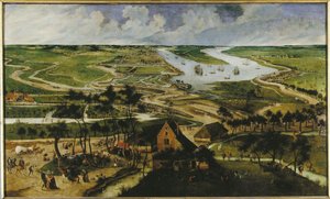 Pohled na Antverpské poldry, 1604.