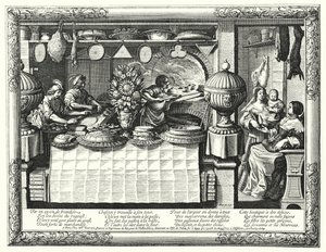 The Pastry Cook (rytina) od Abraham (after) Bosse