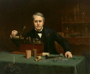 Thomas Alva Edison (1847-1931) od Abraham Archibald Anderson