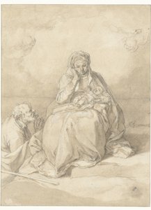 Svatá rodina od Abraham Bloemaert