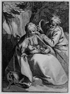 Svatá rodina od Abraham Bloemaert