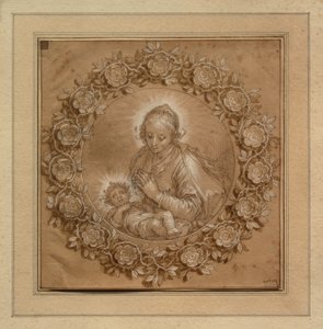 Madonna s Ježíškem v tondu od Abraham Bloemaert