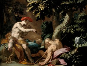 Merkur, Argus a Io od Abraham Bloemaert
