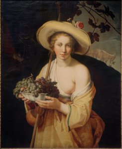Pastýřka s hrozny od Abraham Bloemaert