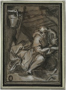 Svatý Hilarion od Abraham Bloemaert