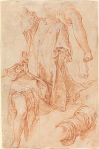 Studie nohou a závěsů [recto] od Abraham Bloemaert