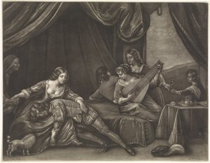 Marnotratný syn v nevěstinci od Abraham Bloteling (possibly)